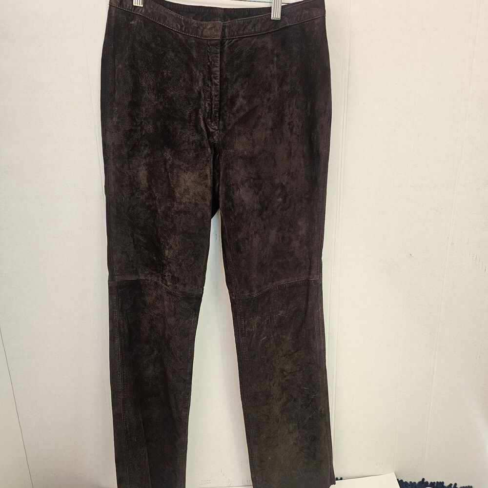 INC Pants Women’s 8 International Concepts Brown 100% Leather Vintage Y2K Q0300